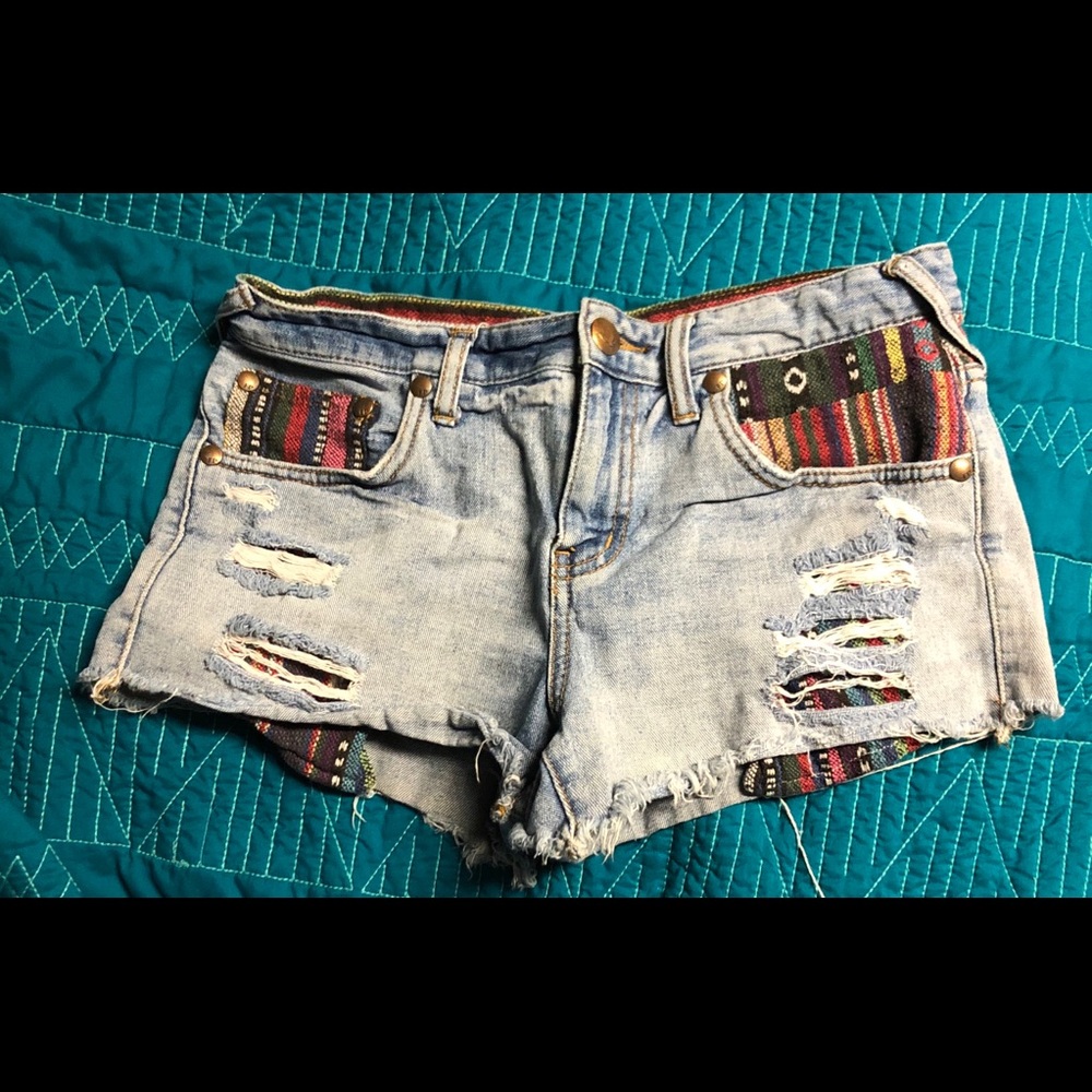 Free People Jean Shorts